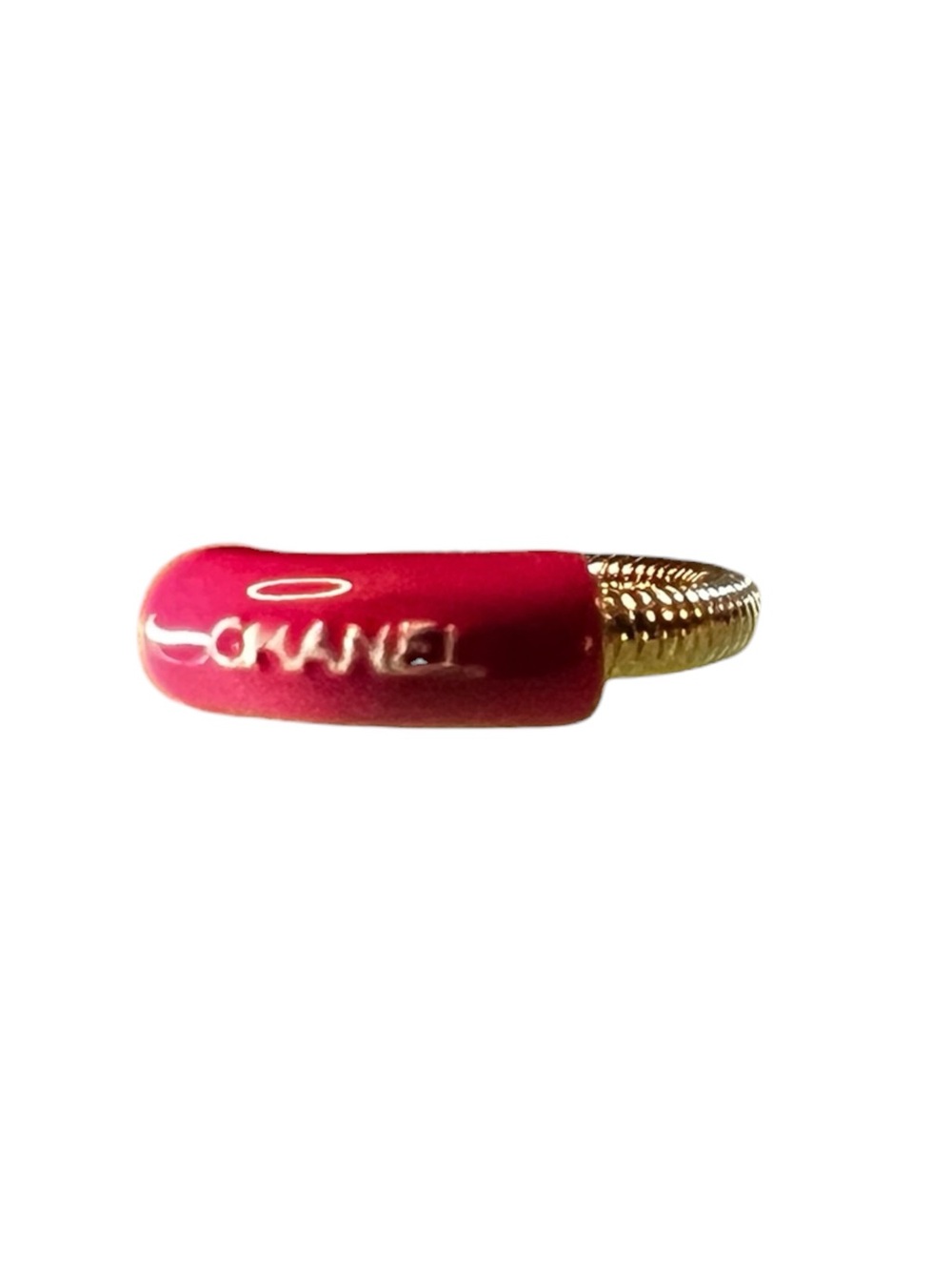 Vintage ChaneI  2001 Pink Spiral Ring Size-7 Spell-Out - Picture 3 of 4